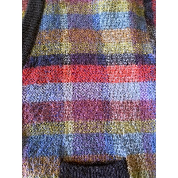 Colter Bay Int Vintage Multicolor Cardigan Pullover Sweater L 2 pocket 5 button - Picture 11 of 16